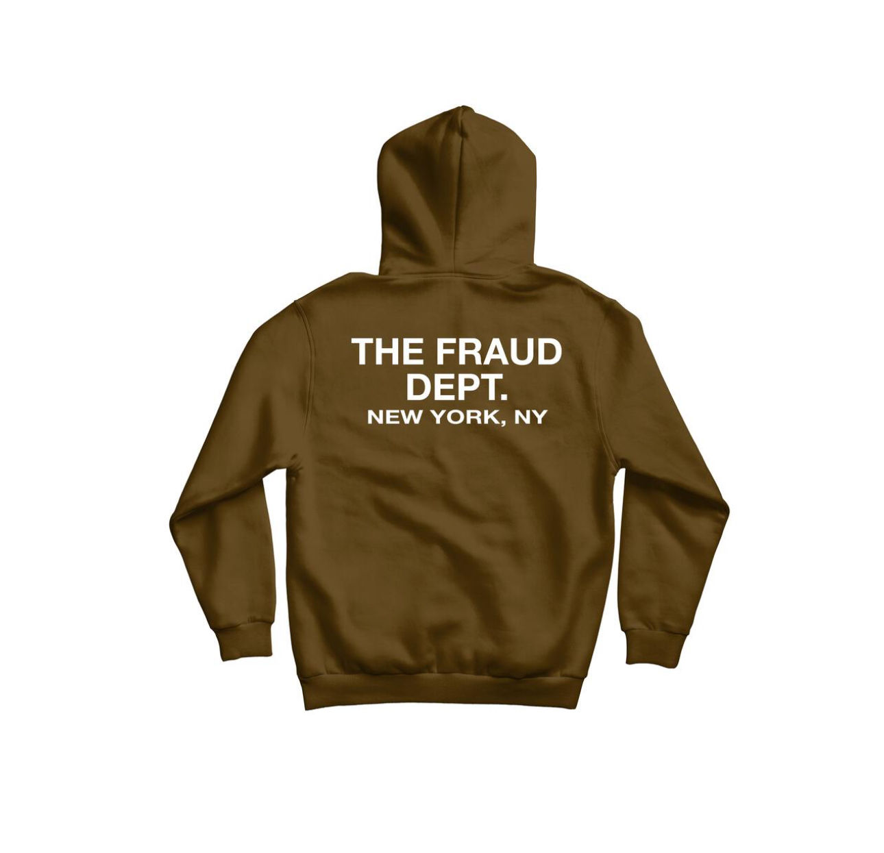 Fraud Dept Hoodie Brown