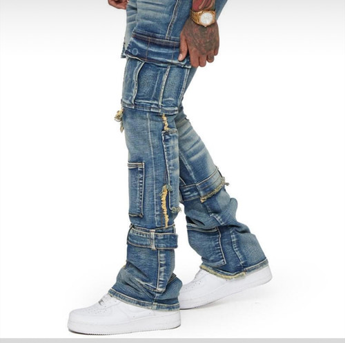 Esntl Lab Cargo Stack Jeans | Creme De La Creme