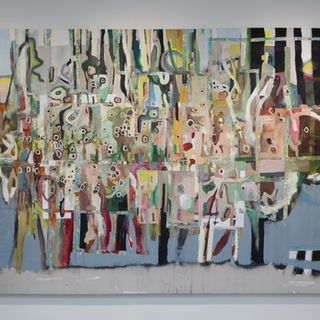 95" x 136"
mixed media on canvas