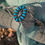 Thumbnail: Blue Belle VINTAGE Cluster Zuni Bracelet 