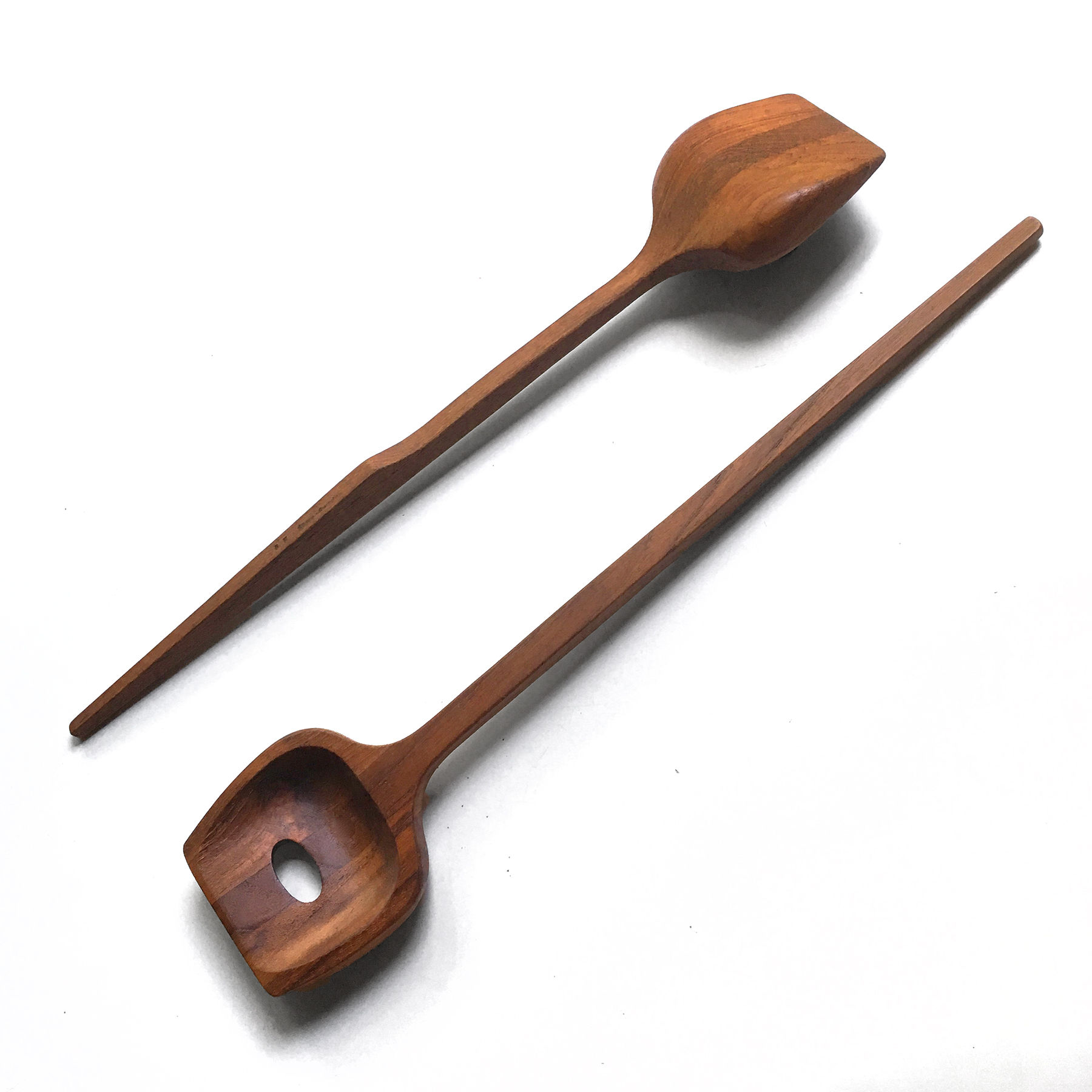 Teak Söwe Konst Salad Servers