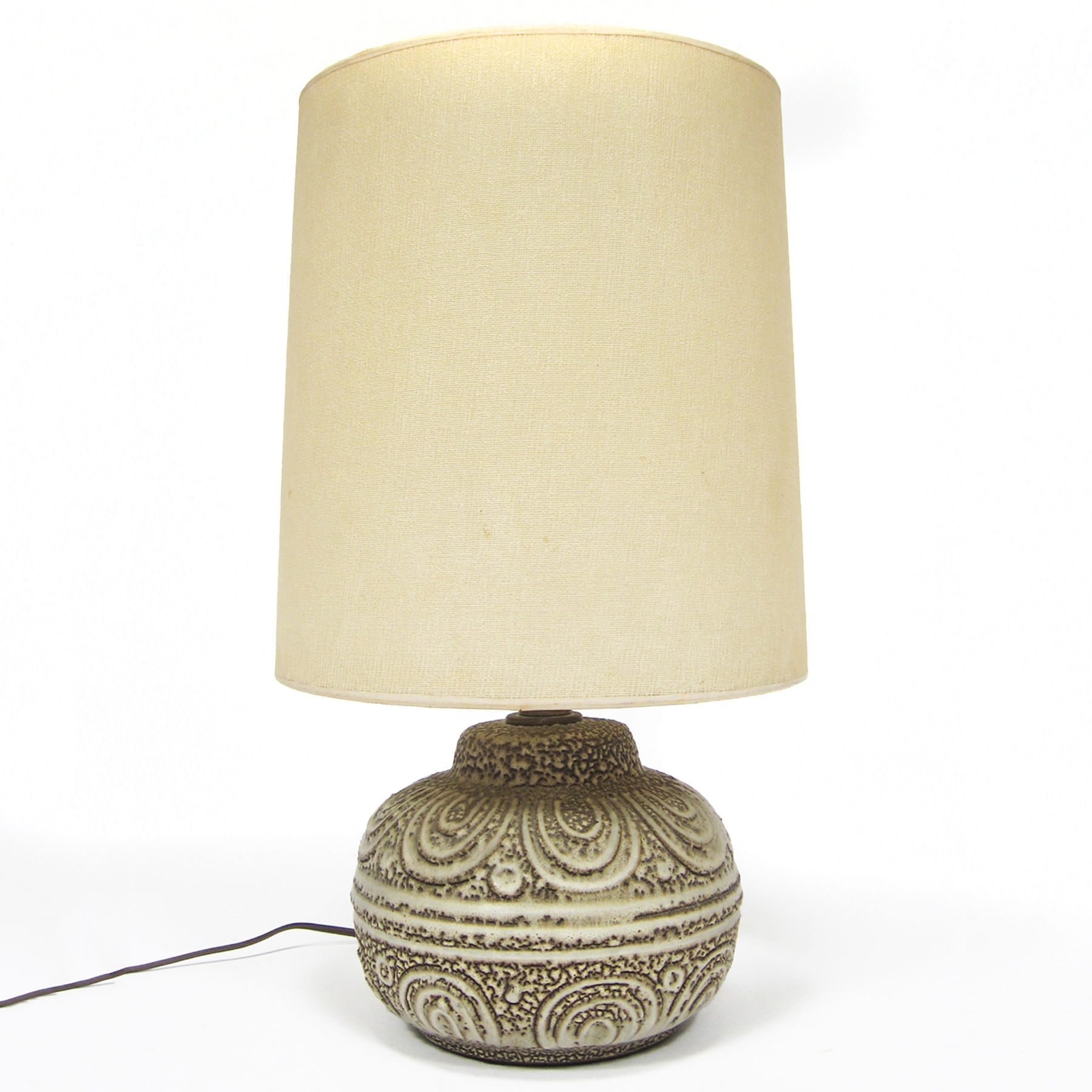 Design Technics Table Lamp With Patterned Textural Base