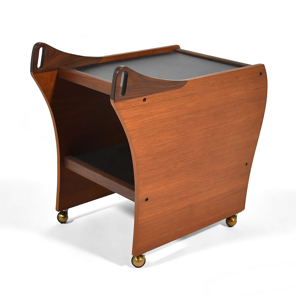 Thumbnail: Danish Teak Serving Cart