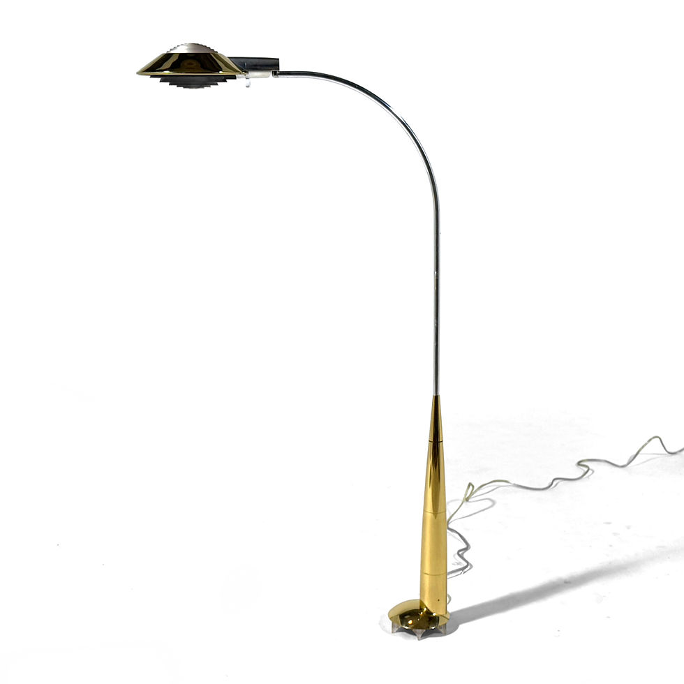 Thumbnail: Cedric Hartman 91 CO Floor Lamp in Brass and Stainless Steel