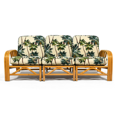 Ficks Reed Rattan Three Piece Sofa | pegboard-modern