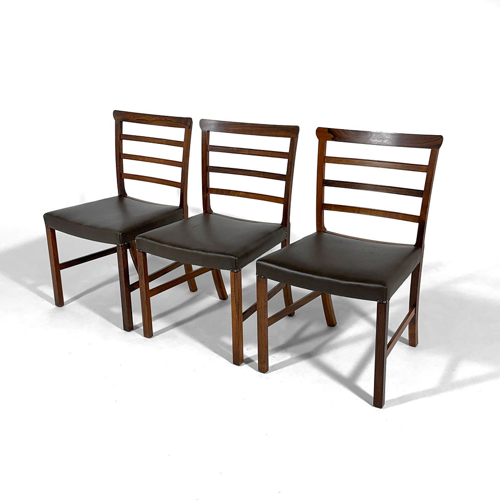 Thumbnail: Ole Wanscher Set of Six Rosewood Side Chairs by A.J. Iversen