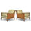 Thumbnail: Pair of Lounge Chairs in the manner of T.H. Robsjohn-Gibbings
