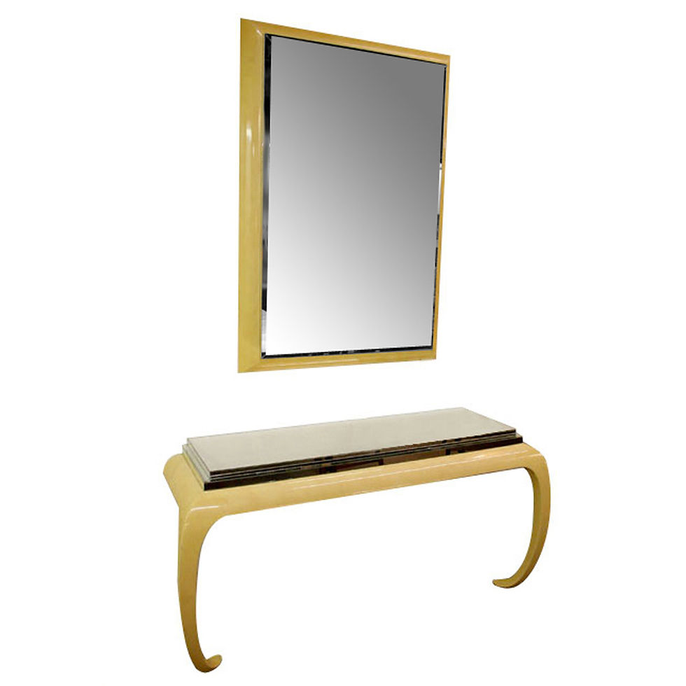 Gampel-Stoll Mirror and Console Table
