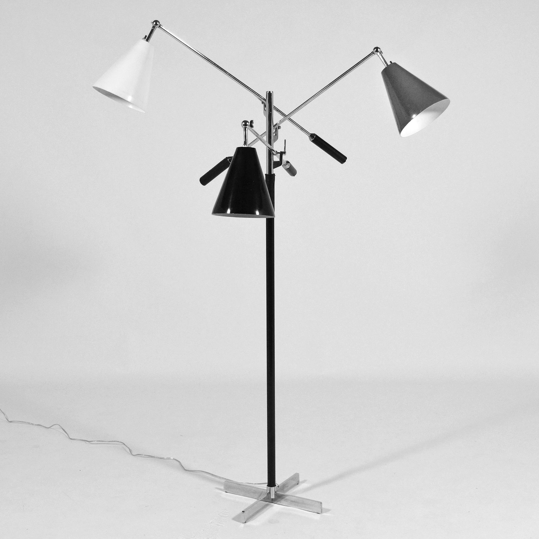 Arredoluce Triennale Three-Arm Floor Lamp