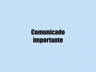 Comunicado Importante - Pandemia
