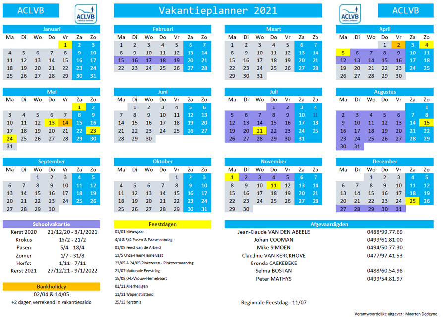 Publicaties Publications Aclvb Ing Cgslb Ing Zomervakantie 2021 zaterdag 17 juli t/m zondag 29 augustus 2021. publicaties publications aclvb ing