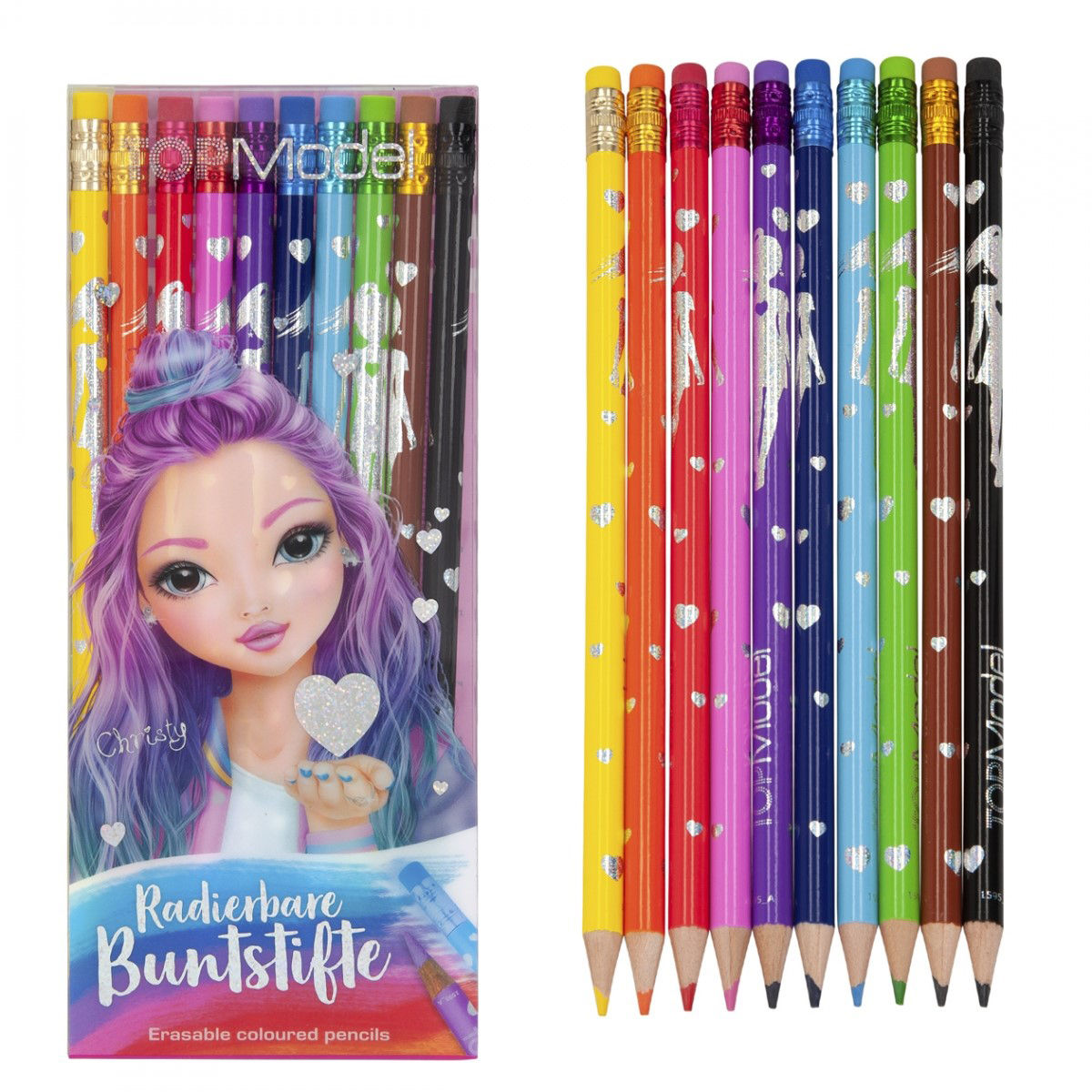 TOPModel Erasable Coloured Pencils