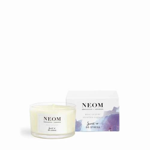 NEOM DeStress Scented Travel Candle alligatorpear