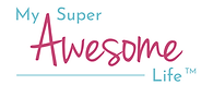 my super awesome life logo - full - whit