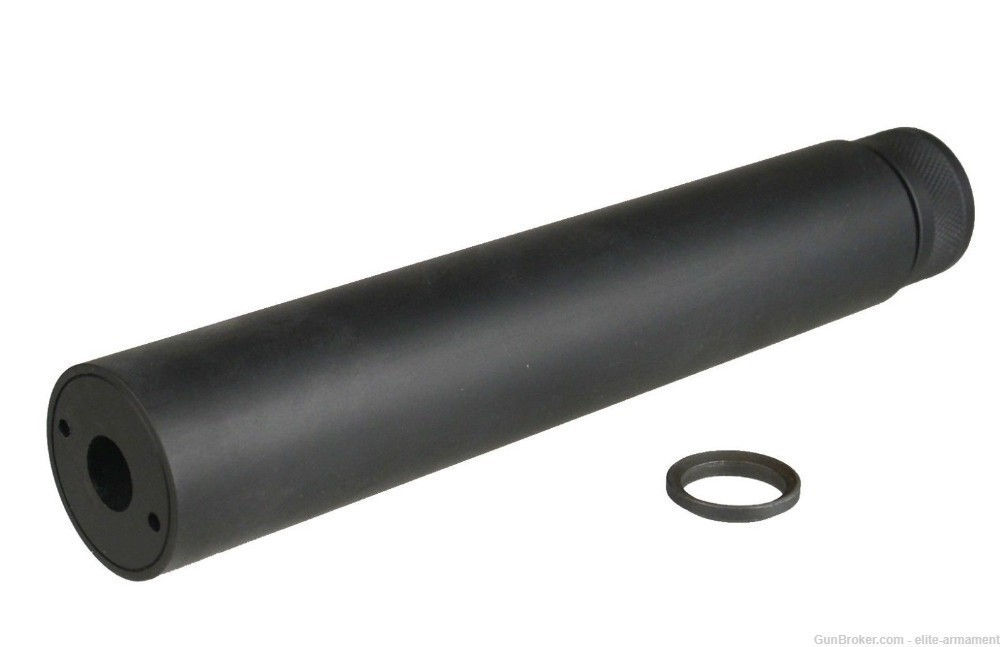 7" Fake Can Suppressor Barrel Extender .223 5.56 Aluminum 1/2-28 TPI