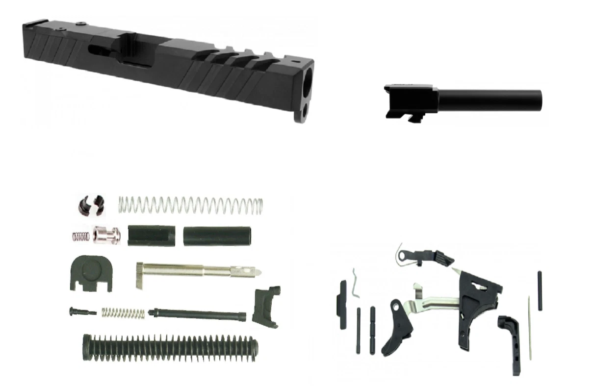 Glock 19 Slide + Barrel + Upper Parts Slide Completion Kit + Lower Parts Kit