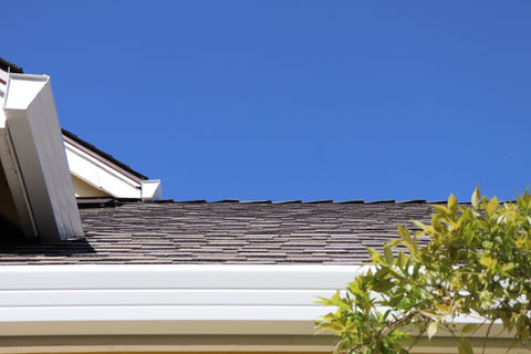 New asphalt roof shingles installation