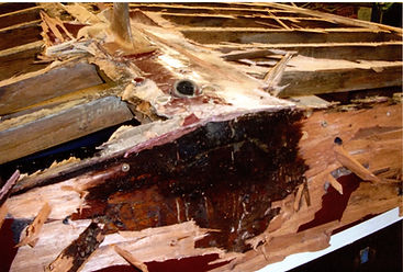 Laminated bottom beyond repair