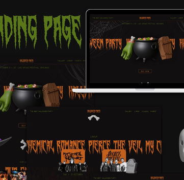 landing page halloween