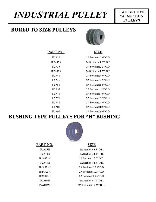 Pulleys 2A Section nationalmarketing