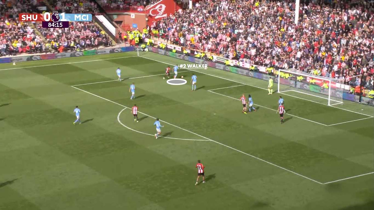 Sheffield goal vs Man City
