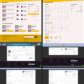 Comparison of the new vs. old version of the store on its shopping cart and checkout screens. (Desktop)