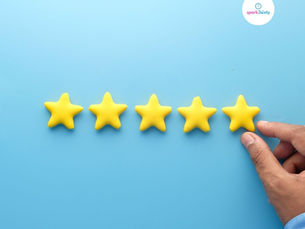 5 stars and a hand