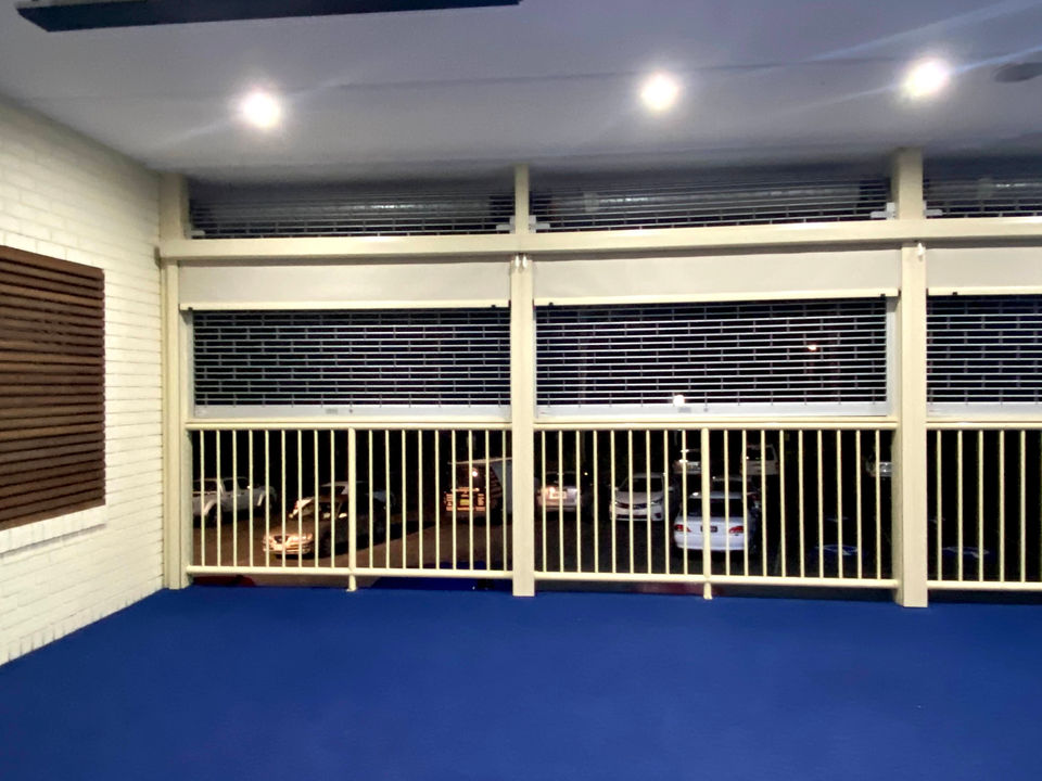 Roller blinds installed at a local bowling club.