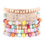 Miniatyrbilde: "Blessed" Charm Multiline Beaded Bracelet