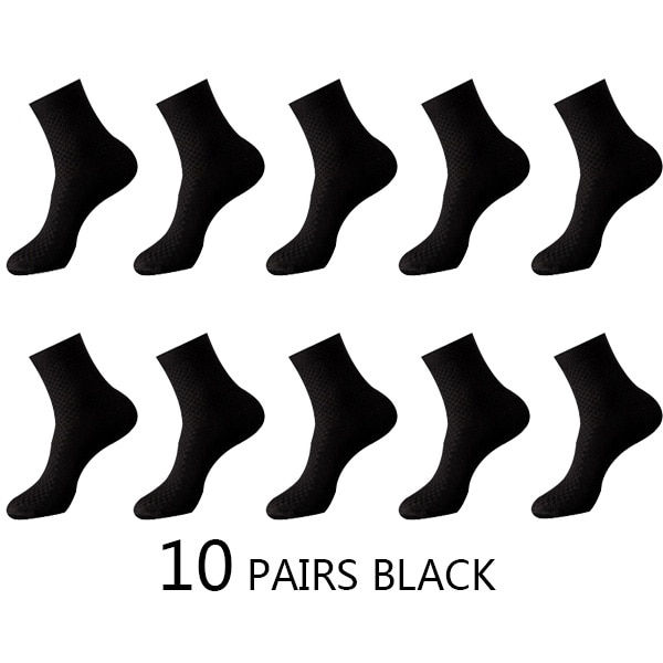 Miniatyrbilde: High Quality 10 Pairs/Lot Men Bamboo Fiber Socks