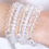 Thumbnail: Seven Lines Glass Beads Stretch Bracelet