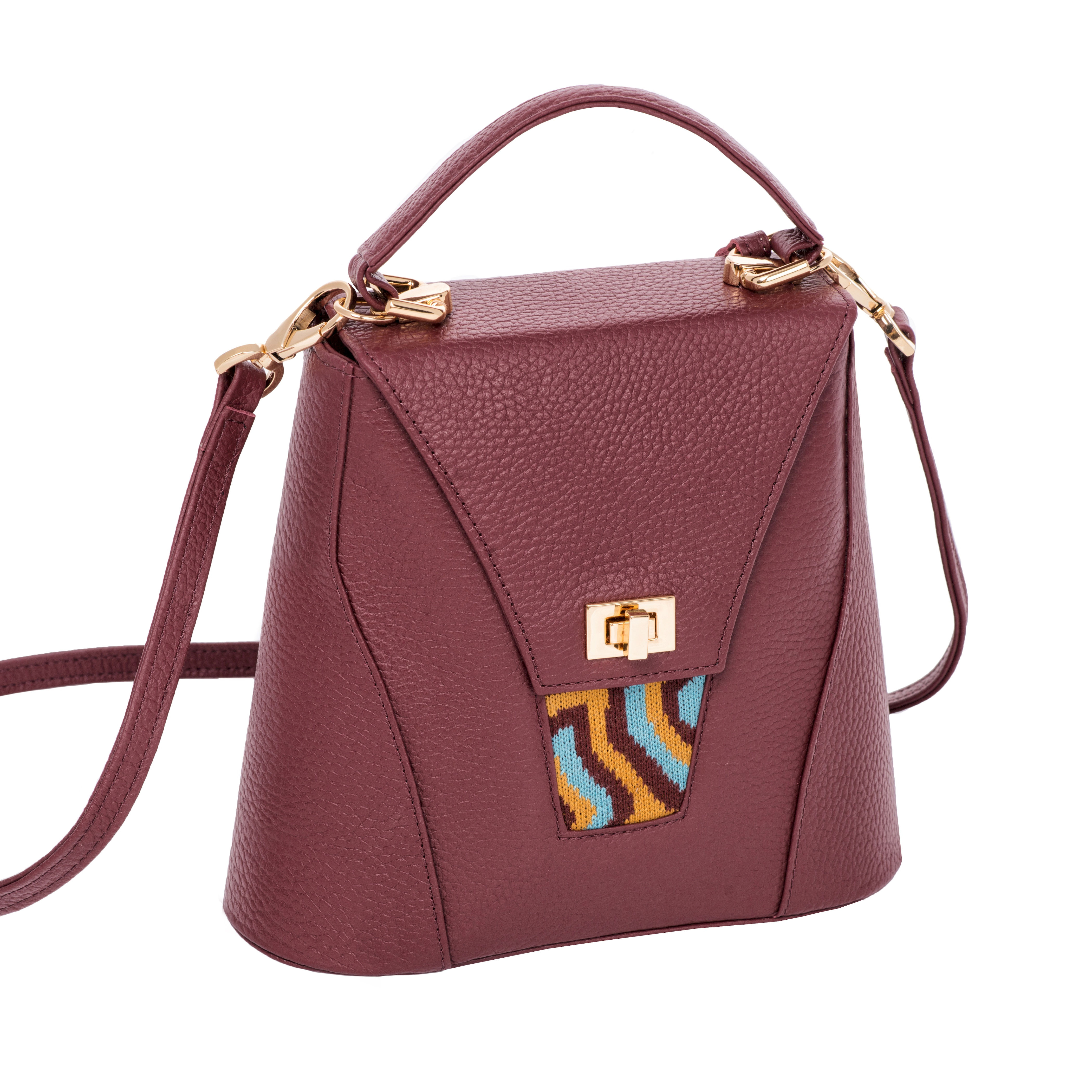 TATI BODUCH Designer Handbag, AGATE Mini Collection, Genuine Leather