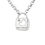 Thumbnail: .925 Sterling Silver Diamond Accent Open Heart Love Lock Pendant