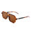 Thumbnail: Bluebird - Retro Square Flat Top Brow-Bar Fashion Sunglasses