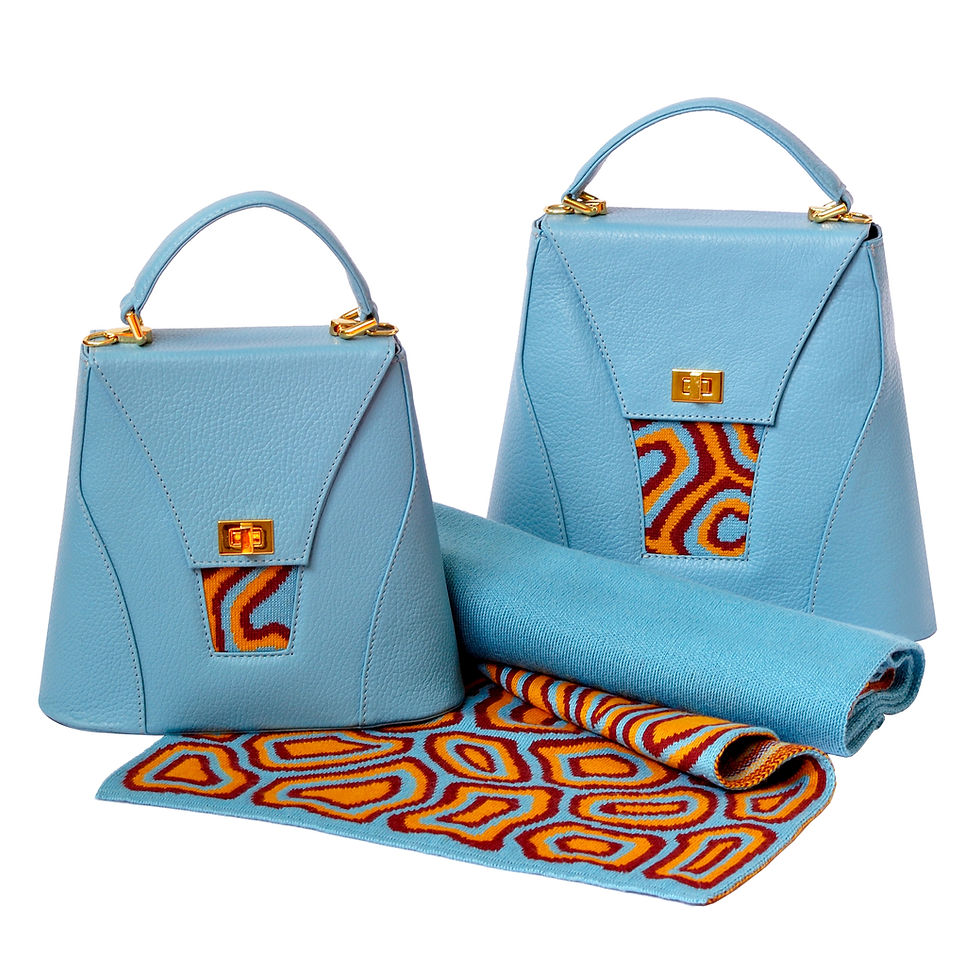 Thumbnail: TATI BODUCH Designer Handbag, AGATE Collection, Genuine Leather