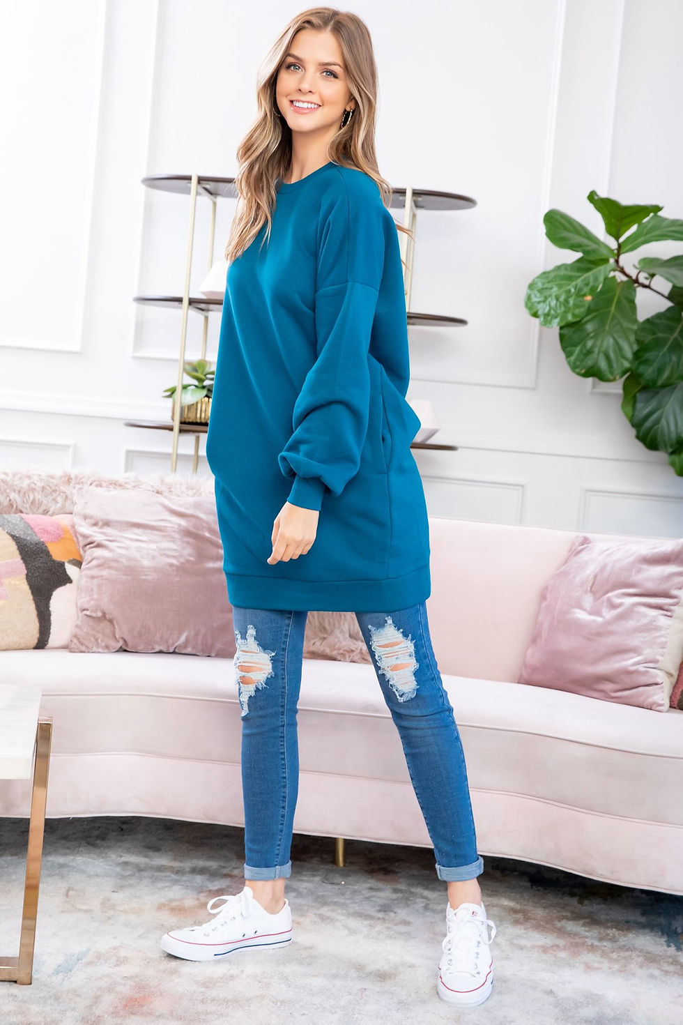 Thumbnail: Sweatshirt With Side Pockets