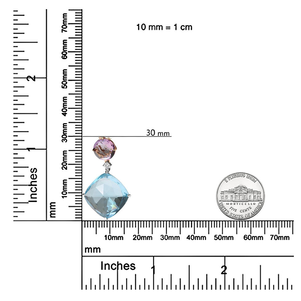 Miniatyrbilde: 18K White and Rose Gold Round Diamond Accent and Round Rose