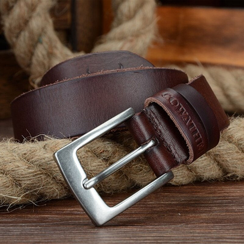 Thumbnail: COWATHER Top Cow Genuine Leather Men Belts