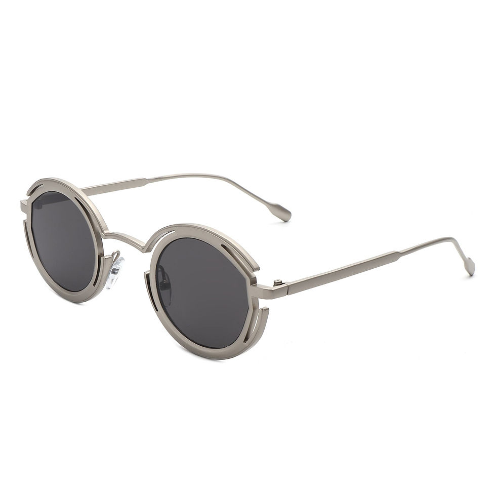 Thumbnail: Moonmist - Fashion Circle Geometric Round Futuristic Fashion Sunglasses