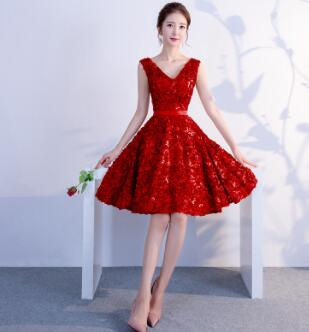 Thumbnail: Dongcmy Short Mini Sexy Cocktail Dresses Elegant Junior Plus