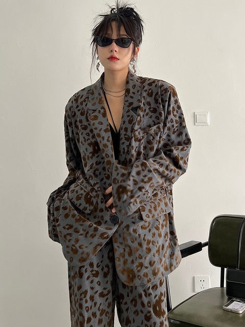 Miniatyrbilde: Panta Leopard Print Blazer