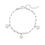 Thumbnail: Amelia Three Pearl Bracelet Silver
