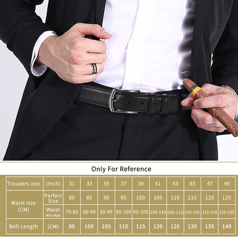 Thumbnail: New Fashion Men's Genuine Leather Belts Designer Belt