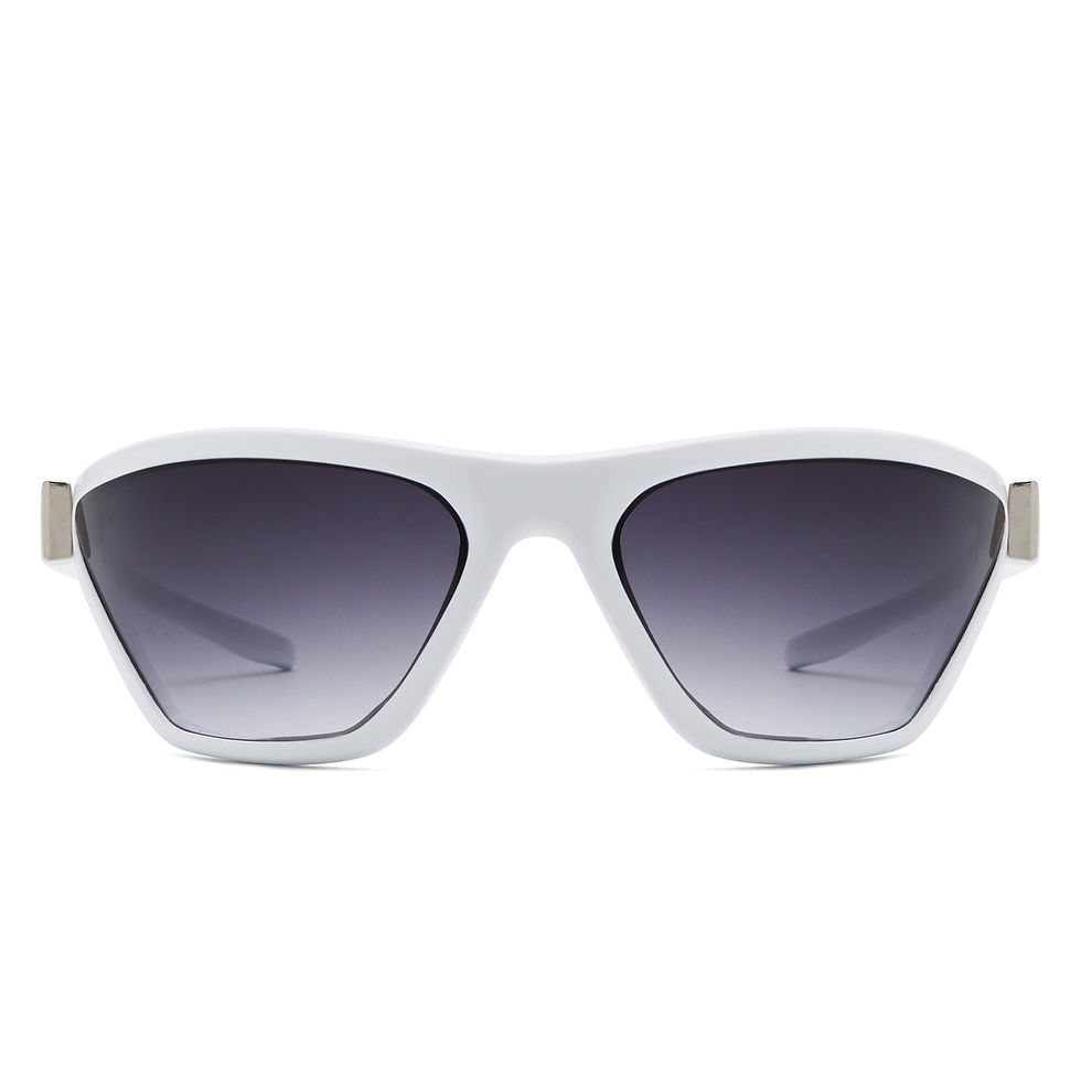 Thumbnail: Luminize - Square Fashion Mirrored Wrap Around Sport Sunglasses