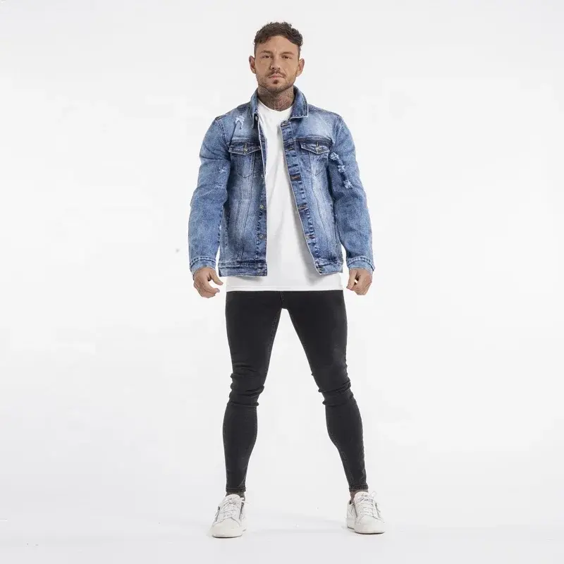 Thumbnail: Stylish Ripped Multi Pocket Jackette