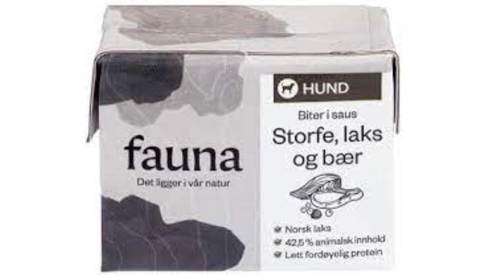 Fauna Hund Våtfor Storfe & Bær | 90g