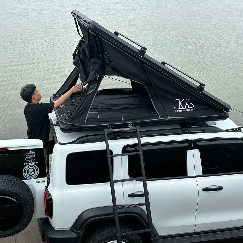 Miniatyrbilde: 210x130x150cm Aluminum Hard Shell Suv Pop Up New Style