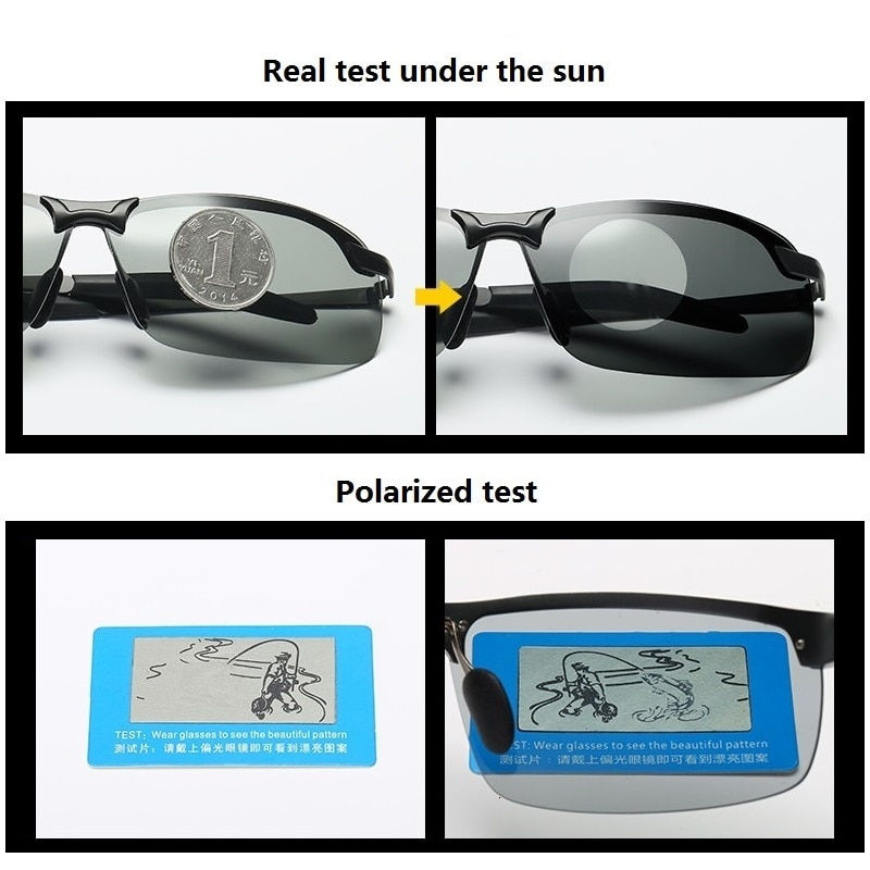 Thumbnail: Photochromic Sunglasses Men Polarized