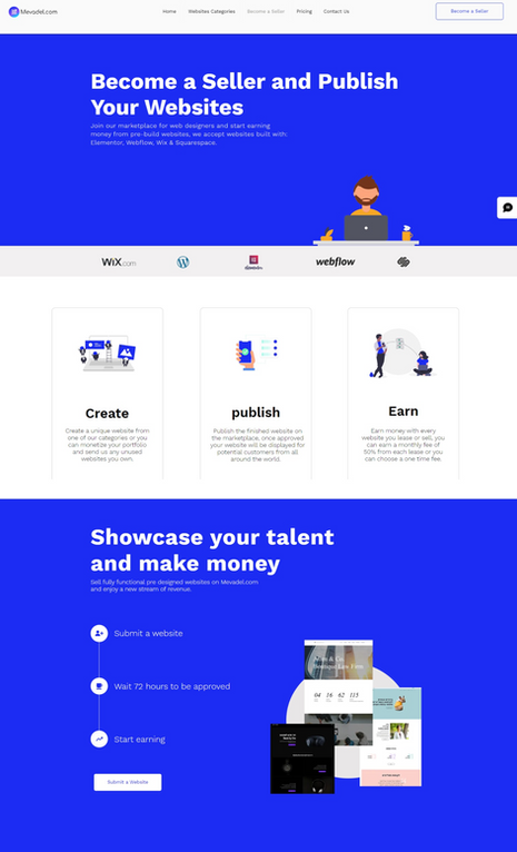 Mevadel Website Marketplace