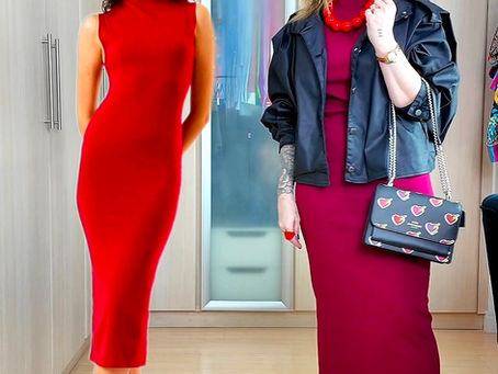 No site X Como eu usaria - Vestido Vermelho